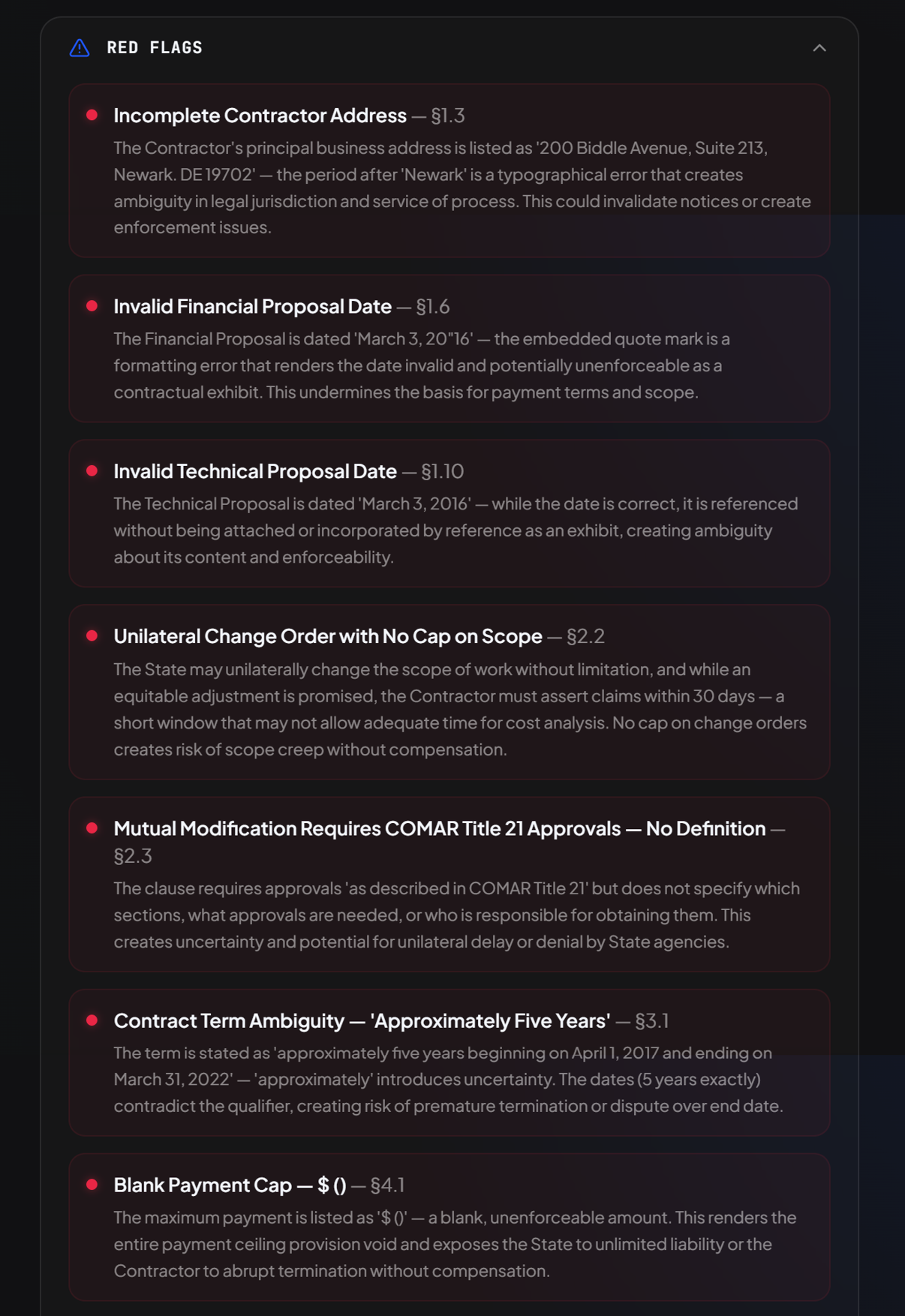 Fortress AI — summary output